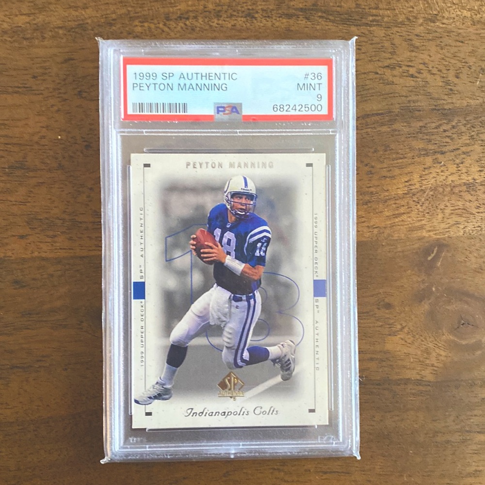 1999 SP Authentic #36 Peyton Manning (MINT) PSA 9